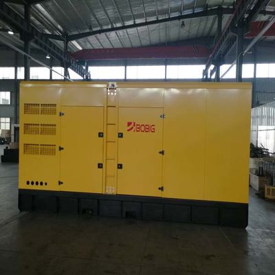 GB / T2820 Standar 1200kw 1500kva Cummins Diesel Generator AC Tiga Fasa Tunggal