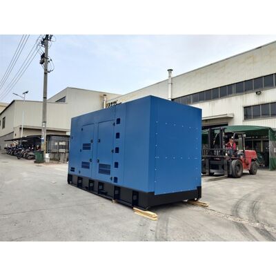 Heavy Duty 1500kW 1875kVA Containerized Silent Generator Set Cummi Powered, 3-Phase 50/60Hz, OEM Disesuaikan Tersedia